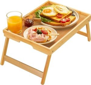 bamboo bed tray table