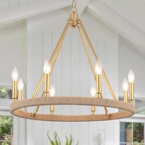 gold wagon chandelier